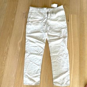 Mango pants. 100% linen